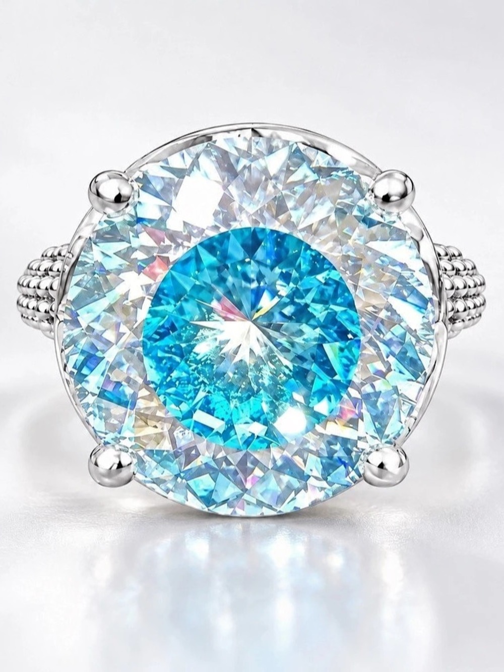 Blue Statement Ring